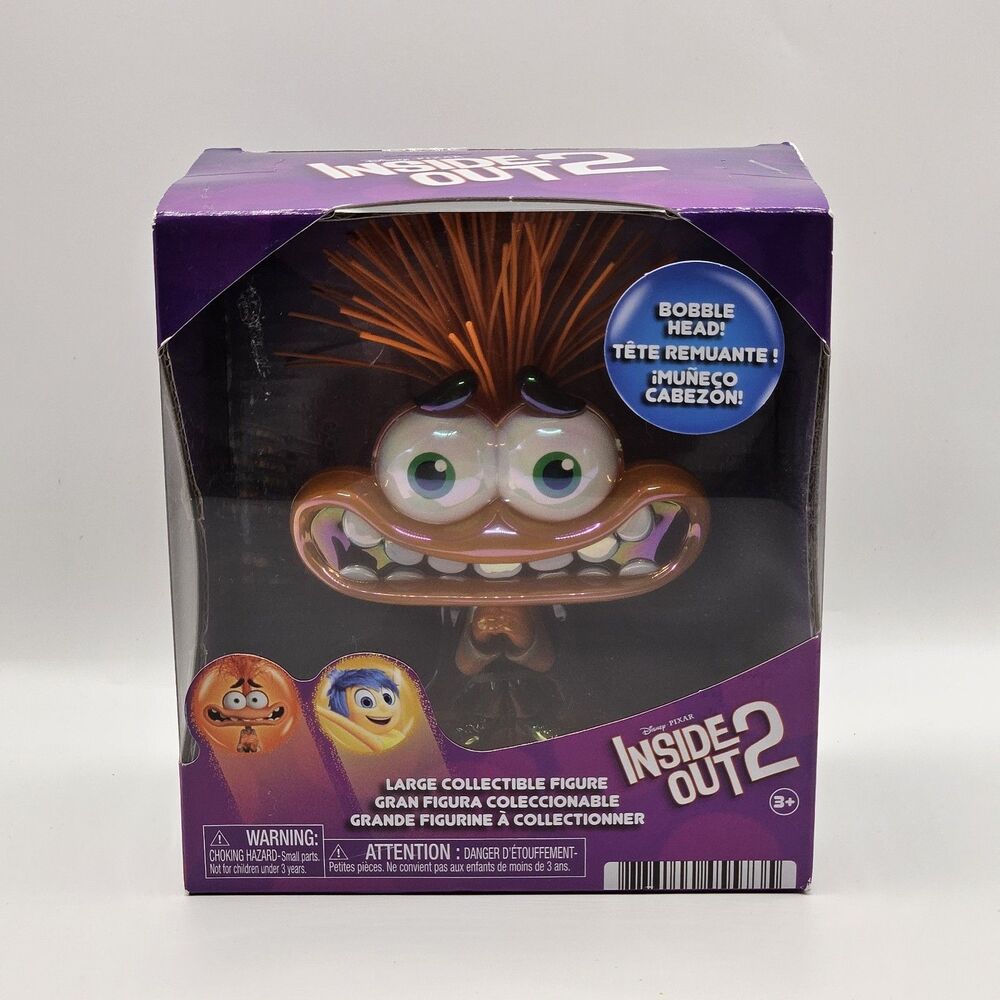 NIB Inside Out 2 Anxiety Character Bobblehead – Licensed Disney Collectible